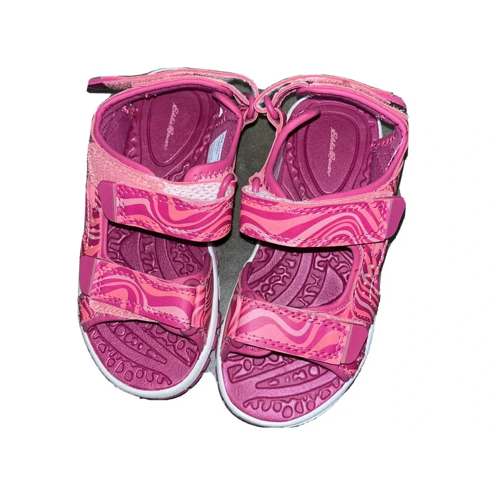 NEW Girls EDDIE BAUER Jordan Pink Sandals Size 12